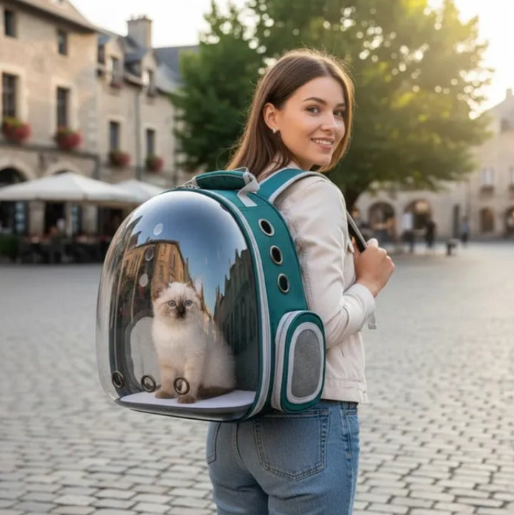 Mochila Transparente para Mascotas