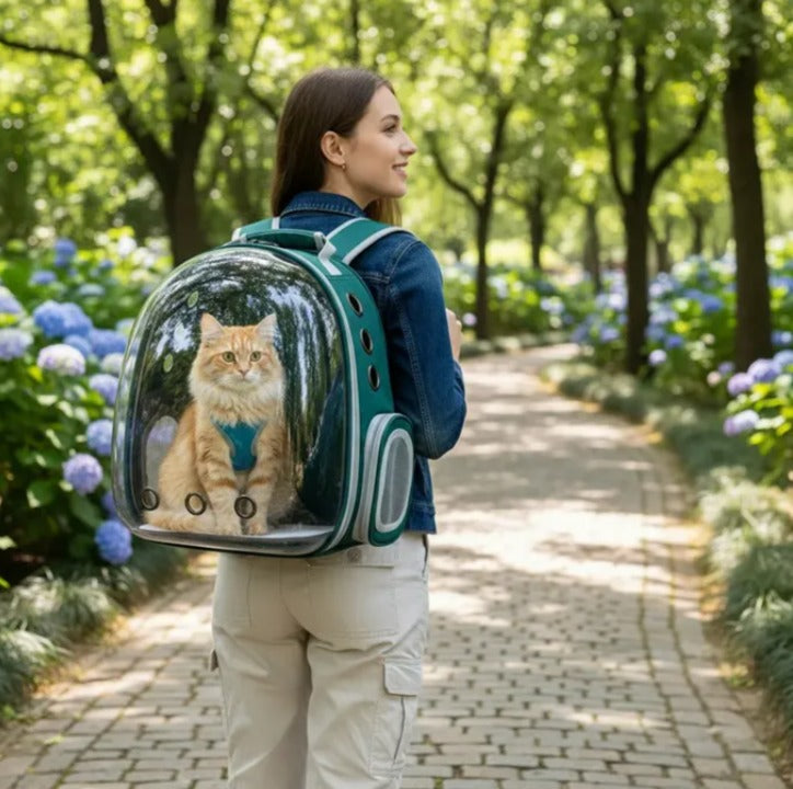 Mochila Transparente para Mascotas